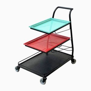 Demon Serving Trolley attributed to Mathieu Matégot, France, 1952s