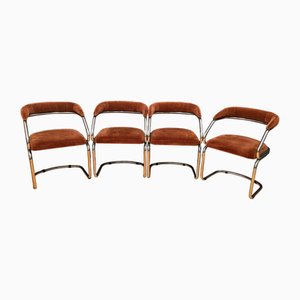 Chairs attributed to Giotto Stoppino, Italy, 1970s, Set of 4