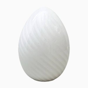 Eiförmige Tischlampe aus Muranoglas von Venini, Italien, 1960er