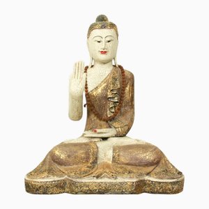 Bouddha Mid-Century dans la Posture Abhaya Mudra, Birmanie / Myanmar, 1950s