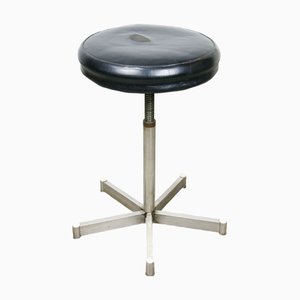 Modernist Bauhaus Swivel Stool in Chrome, 1950s