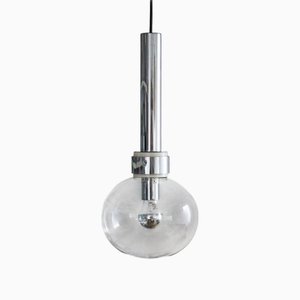 Lampada a sospensione grande Space Age di Motoko Ishii per Staff, anni '70