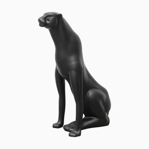 Statua Pantera Nera in resina, inizio XXI secolo