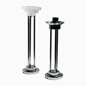 Art Deco Revival Candleholders, 1980s, Set of 2