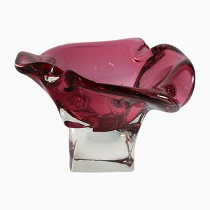 Cranberry Red Vide Poche by Josef Hospodka for Chribska, 1970s