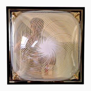 Vintage Brass Wall or Ceiling Light from Massive, Belgium, 1970s-1980s