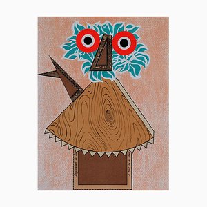 Enrico Baj, Personnage, Lithograph