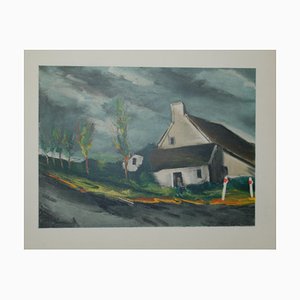 Nach Maurice De Vlaminck, Near Beaumont Sur Sarthe, Lithographie