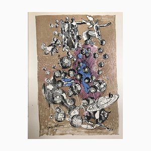 Jacques Villon, Planetary Constellation, 1959, Signed Lithograph