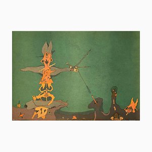 Jorge Camacho, Ashes, 1974, Signed Lithograph