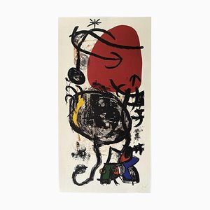 Joan Miró, The Weightlifter, Lithographisches Poster