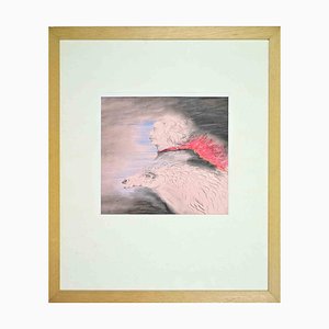 Benito Trolese, Self Portrait with Horse, 1987, Mixed Media on Paper