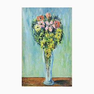 Pino Romanò, Still Life, Oil Painting, 1990s