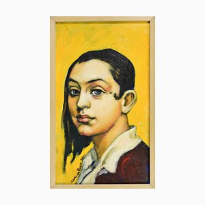 Luis Burgos, Portrait of a Girl, Oil on Canvas, 2001