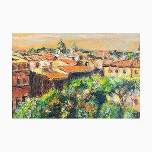 Pino Romanò, Cubiertas romanas, Pintura al óleo, años 90