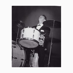 Gene Krupa in Concert, Munich, 1956, Original Vintage Photograph
