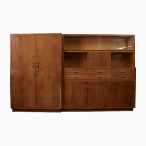 Art Deco Secretaire Bookcase, 1940s