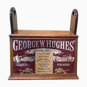 Victorian Advertising Stationers Cupboard, 1890