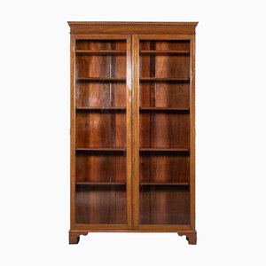 English Mahogany Glazed Bookcase, 1900