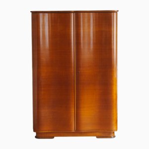 Geschwungener Mid-Century Kleiderschrank mit 2 Türen, 1950er