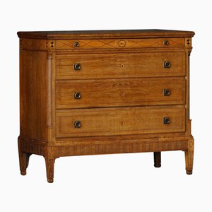 Antique Danish Chest of Drawers in Oak, 1700s