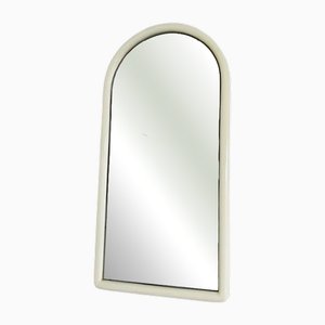 Vintage Space Age Spiegel aus Cremefarbenem Kunststoff, 1970er