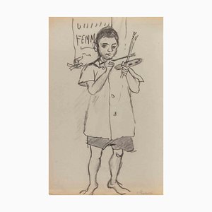 Mino Maccari, Young Artist, Artwork on Paper, 1932