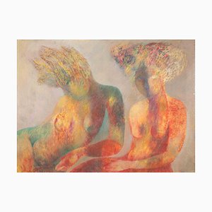 Sebastiano Sanguigni, Nude Figures, Oil Painting, 2000s