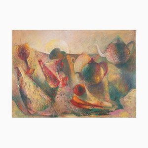 Sebastiano Sanguigni, The Tablecloth: The Light and ..., Oil Painting, 2000s