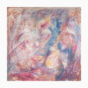 Sebastiano Sanguigni, Nude Figures, Oil Painting, 2000s