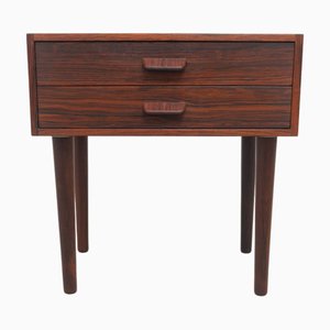 Mesita de noche danesa Mid-Century moderna de palisandro, años 60