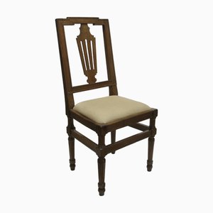 Chaises Antiques en Noyer, Set de 4