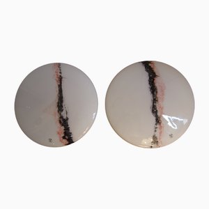 Cirrus Deckenlampen aus Glas von Peill & Putzler, 1970er, 2er Set