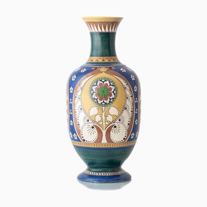 Jugendstil Fayence Vase von Arnhemsche Fayencefabriek, Niederlande, 1910er