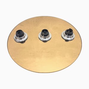 UFO Wall Lamp in Mirror Glass from Fischer Leuchten, 1970s-1980s