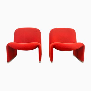Alky Armchairs attributed to Giancarlo Piretti for Castelli / Anonima Castelli, 1980s, Set of 2