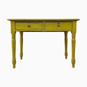 Tavolo vintage in legno giallo, anni '40