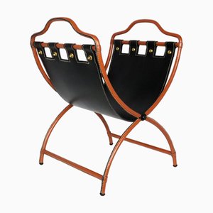 Magazine Rack by Jacques Adnet, 1950