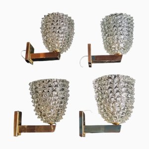 Applique Rostrato in vetro di Murano in stile Barovier & Toso, anni '50