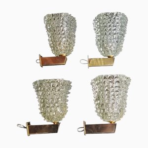 Applique Rostrato di Murano nello stile di Barovier & Toso, anni '50