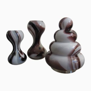 Tischlampe & Vasen aus Muranoglas von Carlo Moretti, 1960er, 3er Set