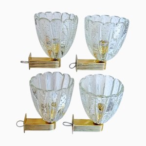 Murano Tulip Shaped Bullicante Sconce, 1950s