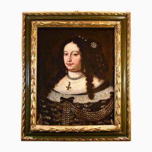 Jan Van Gelder, Portrait de la Duchesse Vittoria Farnèse d'Este, 1670, Huile sur Toile, Encadrée