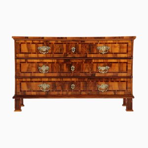 Antique Baroque Louis XVI Chest of Drawers with Walnut Inlays, 1770