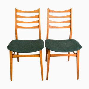 Chaises Mid-Century en Hêtre, 1960s, Set de 2