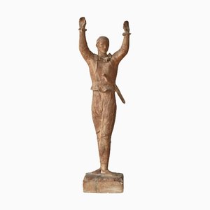 Sculpture Arlequin Vintage en Plâtre par Einar Utzon-Frank, 1930s