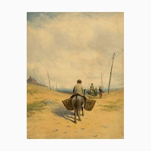 Robert Finlay McIntyre, Homeward Bound, Sennen, Cornwall, 19th Century, Watercolour