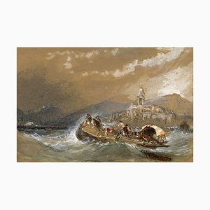 Clarkson Frederick Stanfield RA RBA, Off Fuenterrabia, Spain, 1851, Watercolour