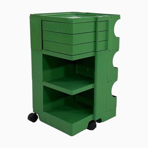 Carrello Boby verde di Joe Colombo per Bieffeplast, anni '60