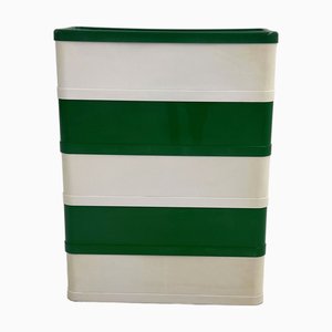 Green & White Model 4964 Chest of Drawers by Olaf Von Bohr for Kartell, 1970s